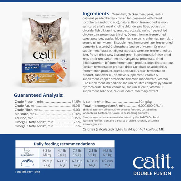 Catit Recipes Double Fusion Skin & Coat – Ocean Fish Recipe