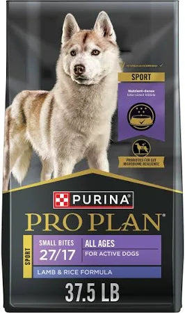 Purina Pro Plan Sport Small Bites 27 17 Lamb And Rice Dry Dog Food 37.5 lb Bag