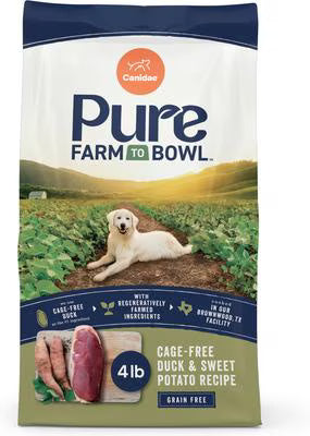 Canidae Pure Farm to Bowl Cage-free Duck & Sweet Potato, Adult, Grain-Free Dry Dog Food
