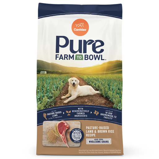 Canidae Pure Farm To Bowl Pasture-Raised Lamb & Brown Rice Recipe Adult Dry Dog Food