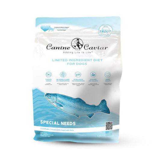 Canine Caviar Special Needs Trout Entrée Alkalizing Dry Dog Food