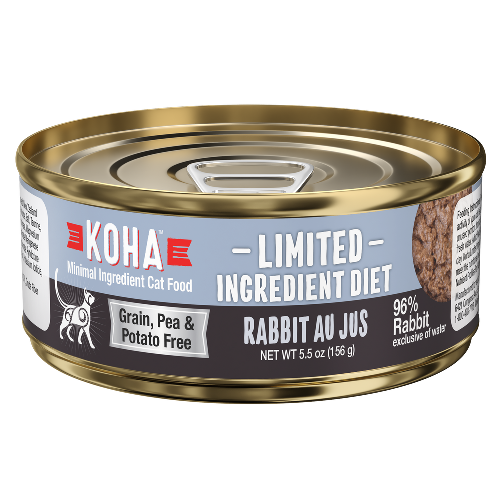 Koha Limited Ingredient Diet Rabbit AU JUS Pâté for Cats 24/5.5oz
