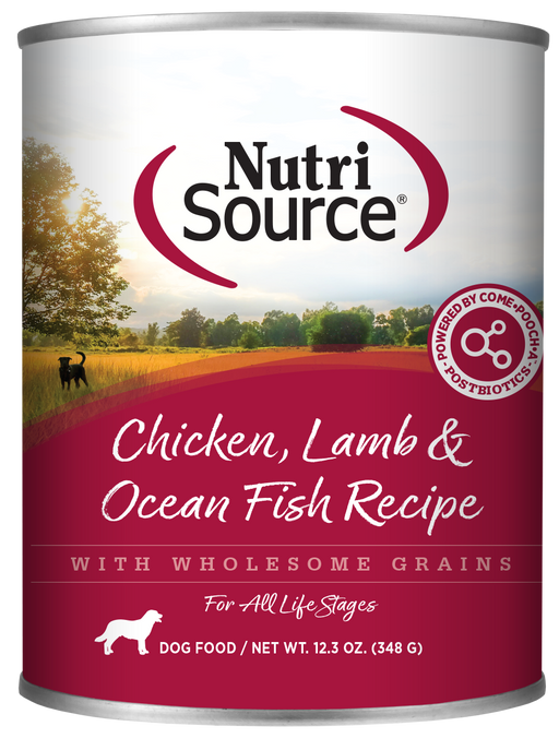 NutriSource Adult Chicken, Lamb & Ocean Fish Canned Dog Food