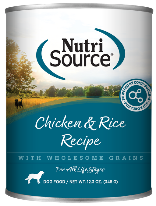 NutriSource Adult Chicken & Rice Canned Dog Food