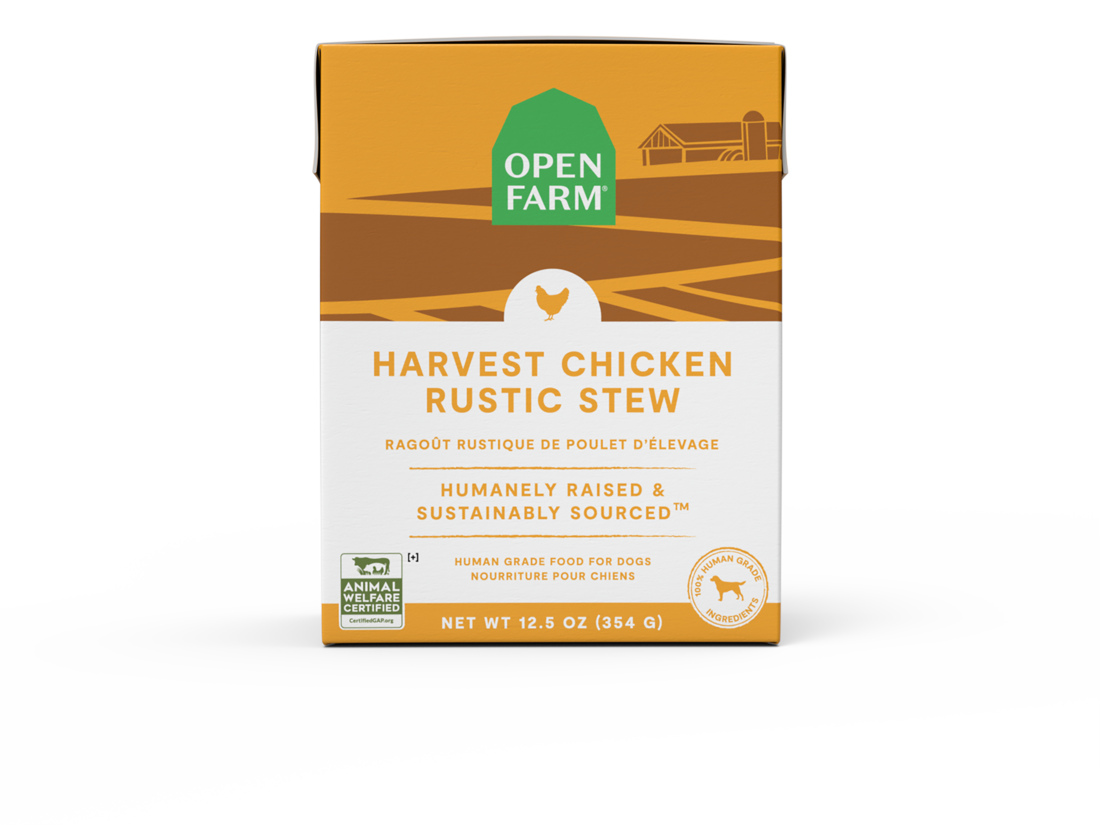 Open Farm Rustic Stew Wet Dog Food, Harvest Chicken, 12.5 Ounces