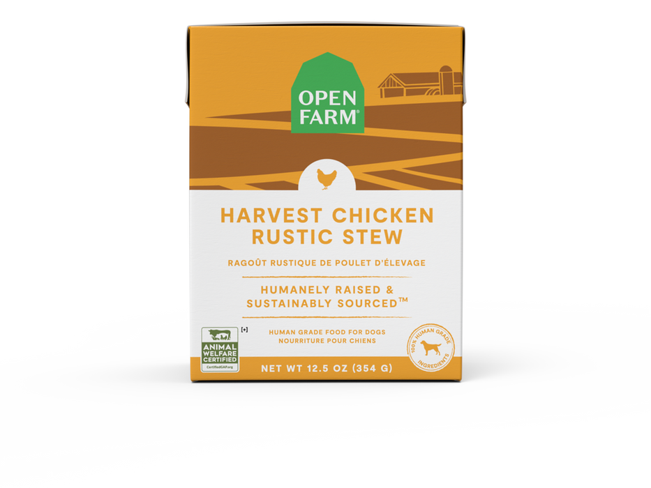 Open Farm Rustic Stew Wet Dog Food, Harvest Chicken, 12.5 Ounces