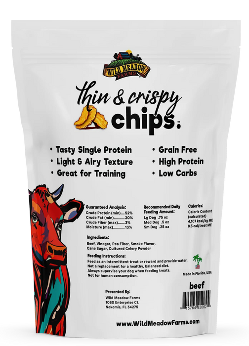 Wild Meadow Farms Thin & Crispy Chips Dog Treats – 3 oz