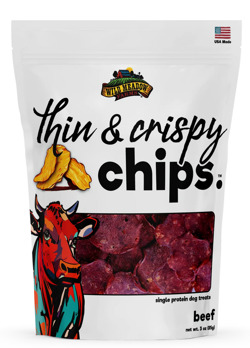 Wild Meadow Farms Thin & Crispy Chips Dog Treats – 3 oz