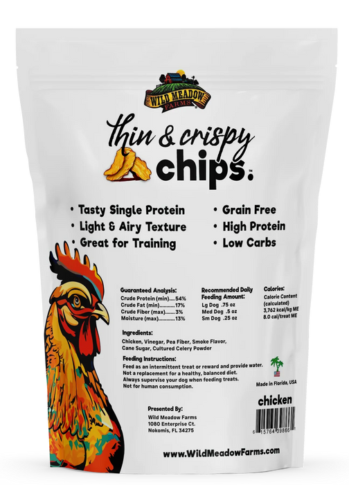 Wild Meadow Farms Thin & Crispy Chips Dog Treats – 3 oz
