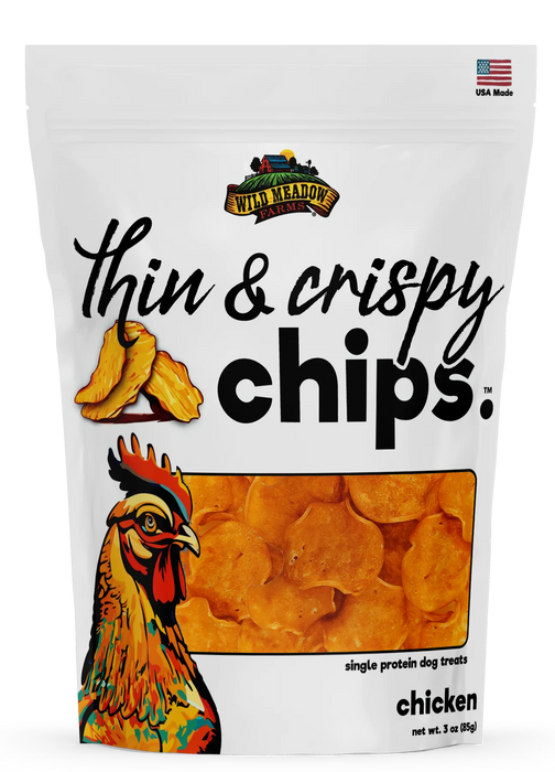 Wild Meadow Farms Thin & Crispy Chips Dog Treats – 3 oz