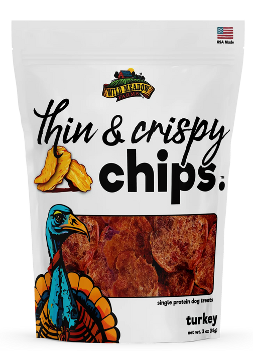Wild Meadow Farms Thin & Crispy Chips Dog Treats – 3 oz