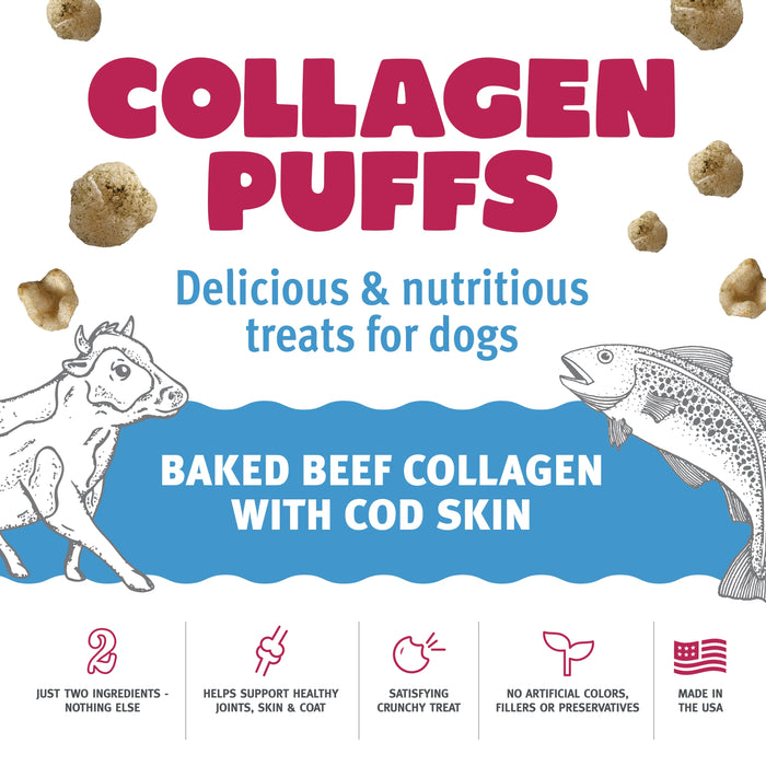 Icelandic Dog Beef Collagen Puffs With Cod Skin