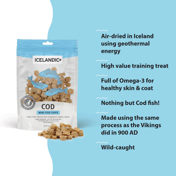 Icelandic Cod Mini Chips 3oz