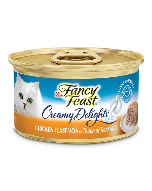 Fancy Feast Creamy Delights Chicken Feast in a Creamy Sauce (wet cat food, 3 oz can)