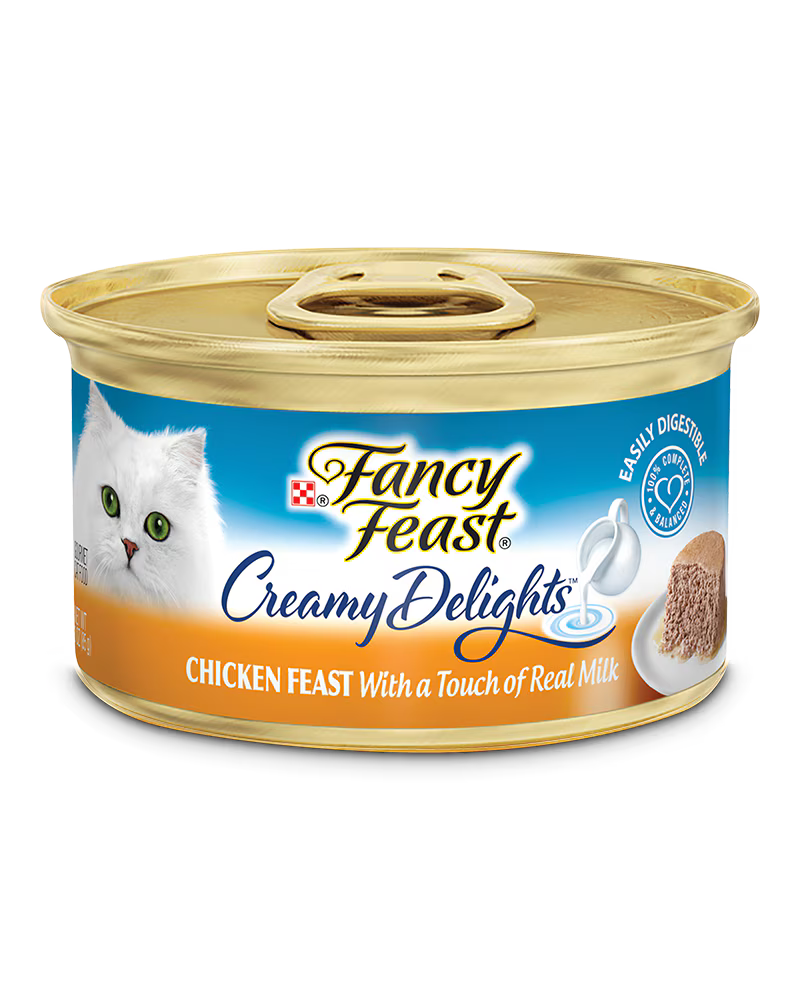 Fancy Feast Creamy Delights Chicken Feast in a Creamy Sauce (wet cat food, 3 oz can)