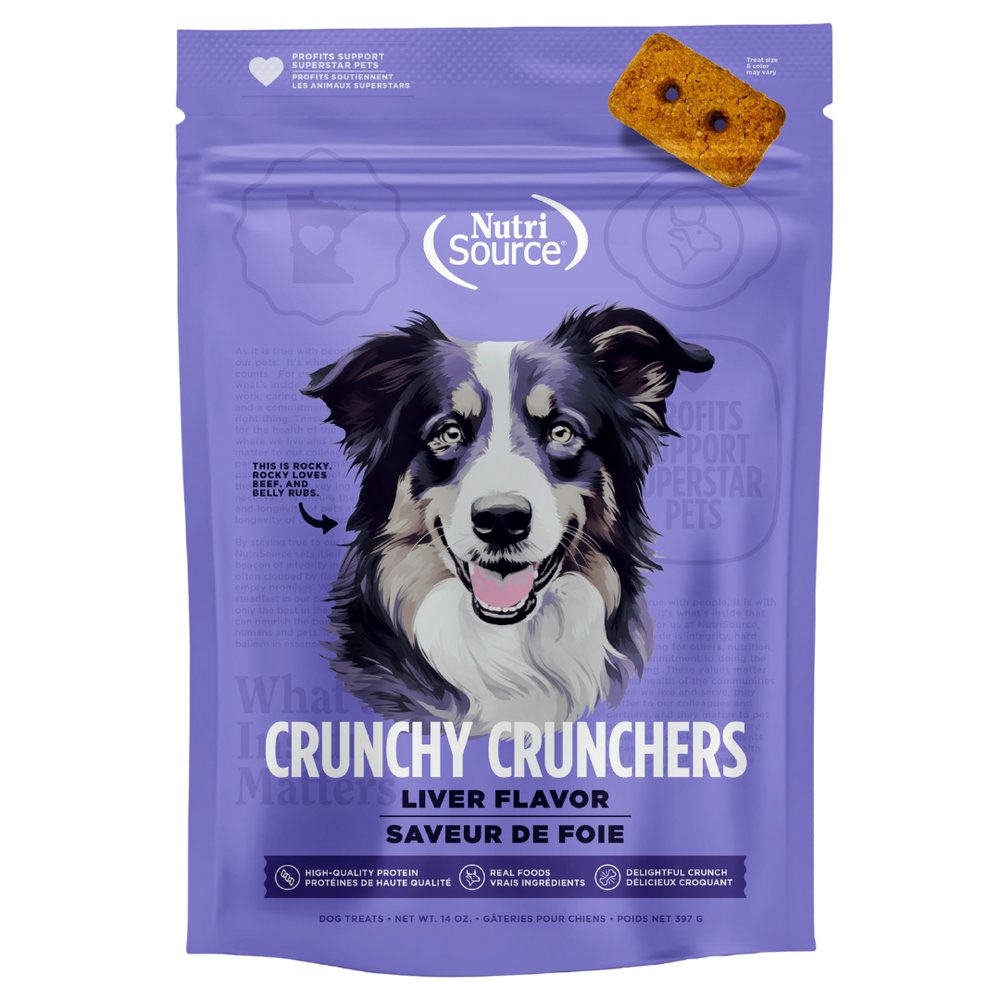 Nutrisource Liver Crunchy Crunchers 14oz