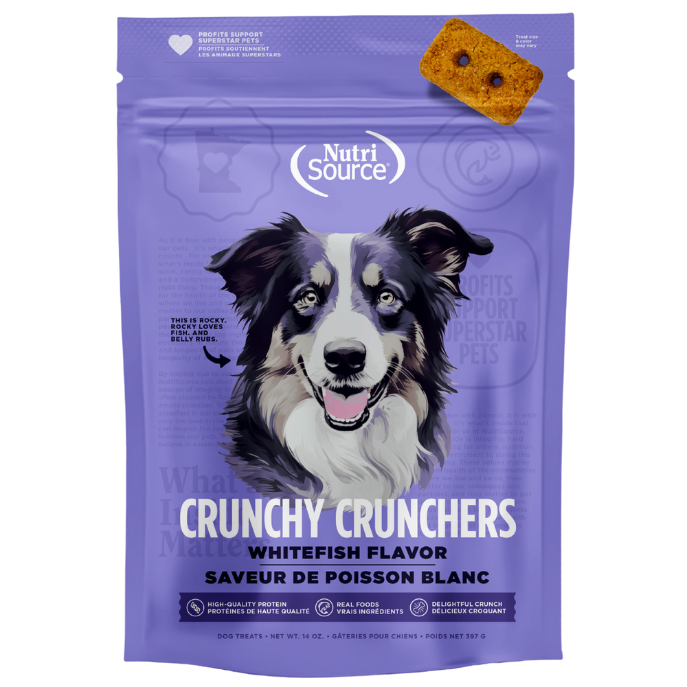 Nutrisource Whitefish Crunchy Crunchers 14oz