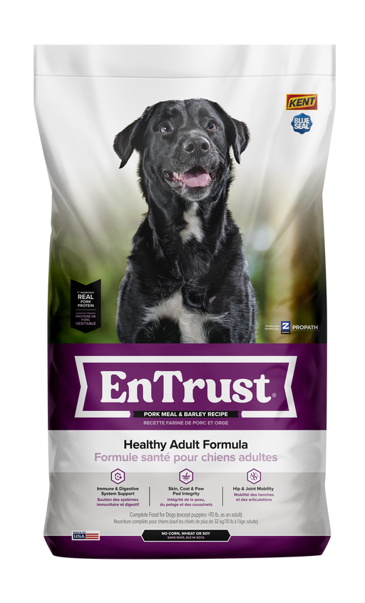 Blue Seal EnTrust Adult Pork Meal & Barley Recipe Premium Dog Food