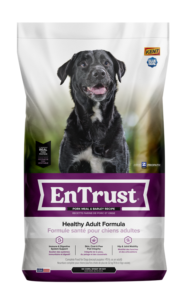 Blue Seal EnTrust Adult Pork Meal & Barley Recipe Premium Dog Food