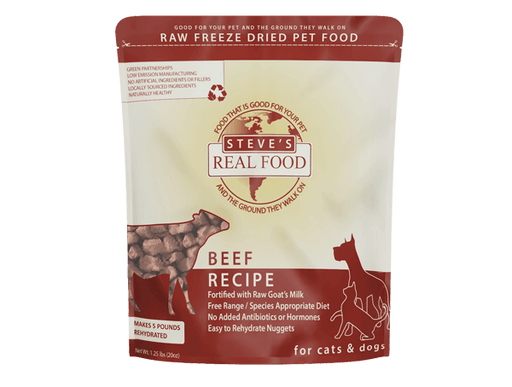 Steve's Real Food Freeze-Dried Raw Beef Nuggets – 1.25 lb