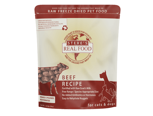 Steve's Real Food Freeze-Dried Raw Beef Nuggets – 1.25 lb