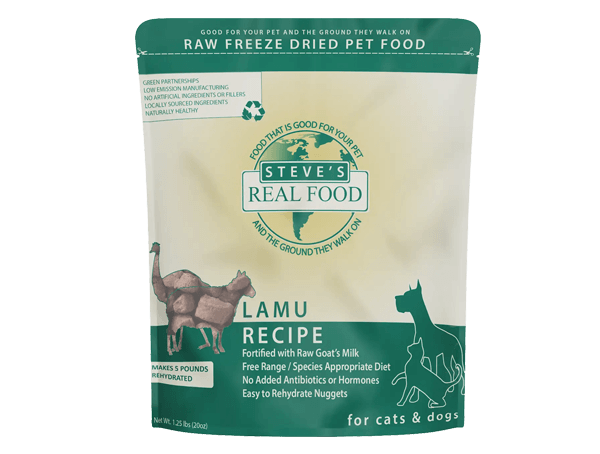 Steve's Real Food Freeze-Dried Raw Lamu (Lamb & Emu) Nuggets – 1.25 lb