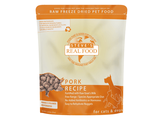 Steve's Real Food Freeze-Dried Raw Pork Nuggets – 1.25 lb