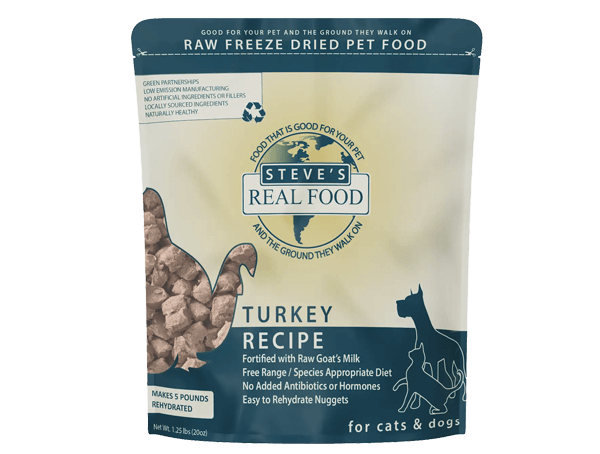 Steve's Real Food Freeze-Dried Raw Turkey Nuggets – 1.25 lb