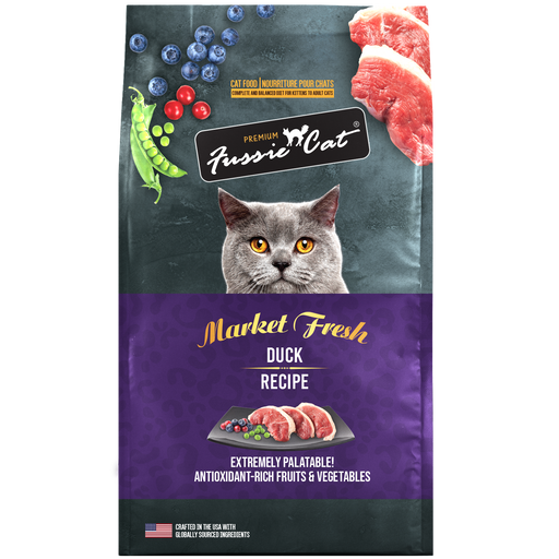 Fussie Cat Market Fresh Grain Free Duck Meal Recipe Dry Cat Food