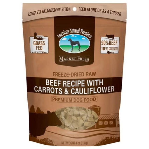 American Natural Premium Freeze-Dried Raw Beef Recipe With Carrots & Cauliflower