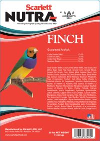 Scarlett Nutra Finch Feed 25 Lb Bag