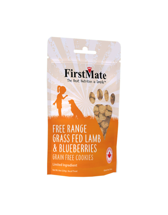 FirstMate Free Range Lamb & Blueberry Dog Treats 8oz