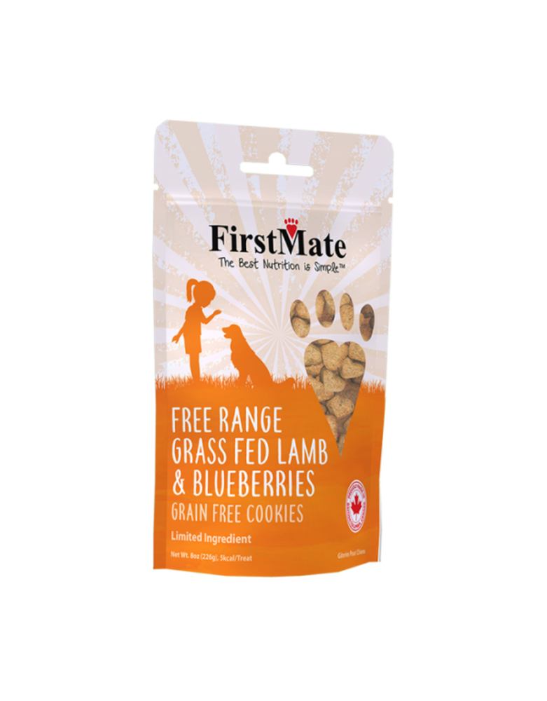 FirstMate Free Range Lamb & Blueberry Dog Treats 8oz