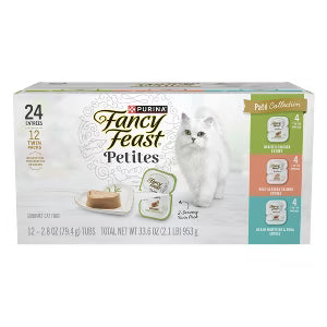 Fancy Feast Petites Pate Variety Pack Cat 24 x 2.8 oz