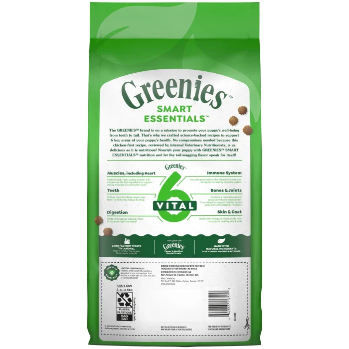 GREENIES Smart Essentials Puppy High Protein Dry Dog Food Real Chicken & Brown Rice