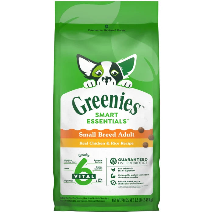 GREENIES Smart Essentials Small Breed Adult Protein Dry Dog Food Real Chicken & Rice