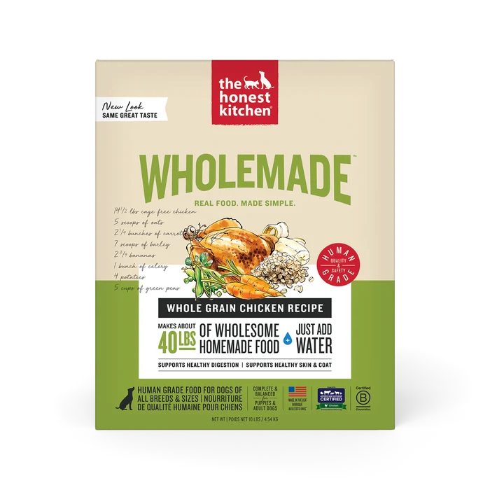 The Honest Kitchen Human Grade Wholemade Whole Grain Chicken Dehydrated Dog Food