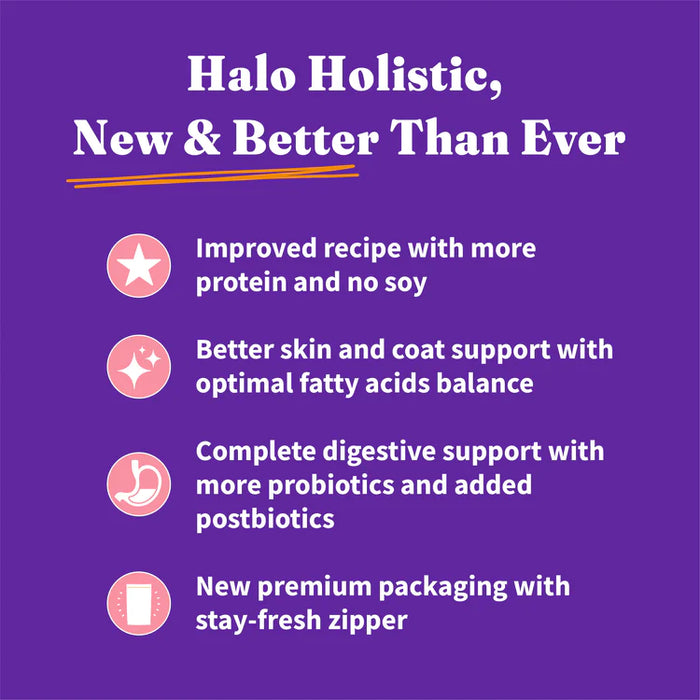 Halo Small Breed Holistic Grain Free Healthy Weight Wild Salmon & Whitefish Dry Dog Food