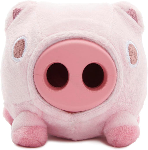 BARK Hambone 2-in-1 Plush Exterior with Hard Core Tough Treat Dispensing Dog Chew Toy, Pink