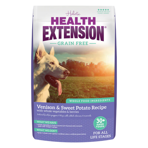 Health Extension Grain Free Venison Recipe Dry Dog Food