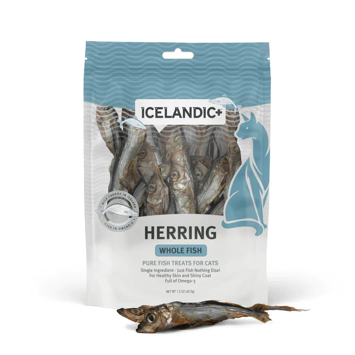 Icelandic Whole Herring Fish Cat Treats 1.5oz