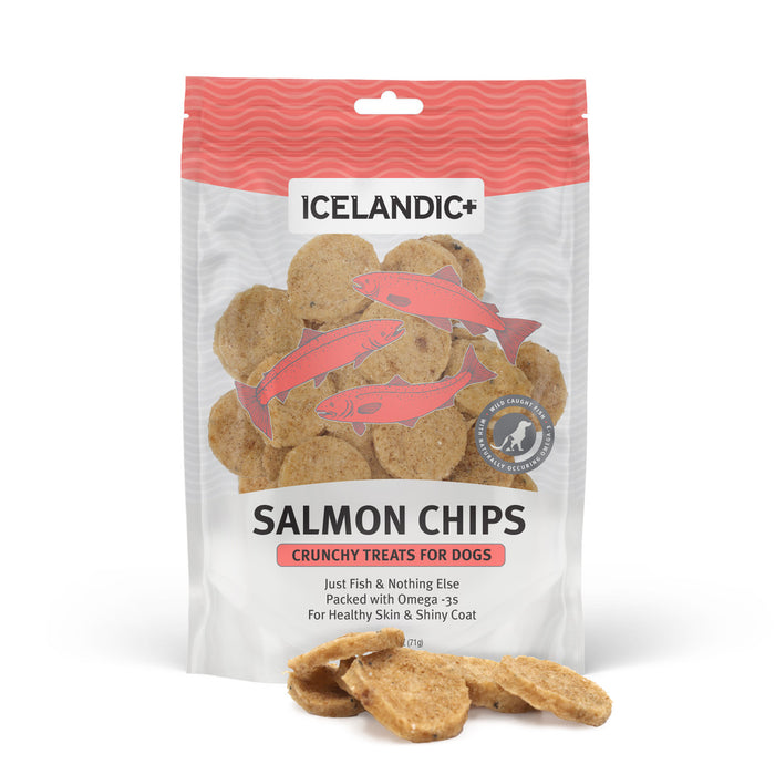 Icelandic Salmon Chips Dog Treats 2.5oz