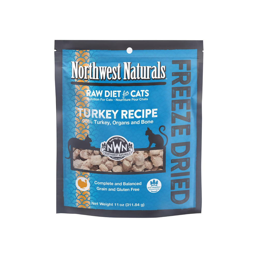 Northwest Naturals Freeze Dried Cat Nibbles – Turkey Recipe 11 oz