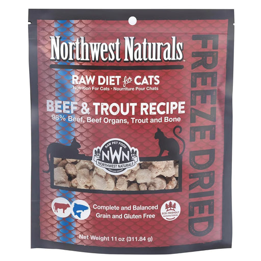 Northwest Naturals Freeze Dried Cat Nibbles – Beef & Trout Recipe 11 oz