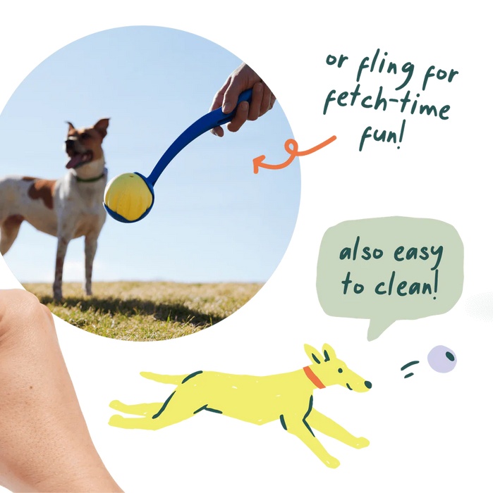 Woof Flyball 2-in-1 Fetch Ball & Puzzle Toy
