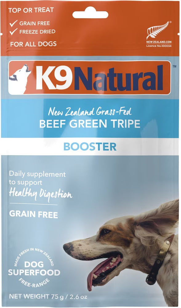 K9 Natural Beef Green Tripe Freeze-Dried Booster for Dogs 2.6oz