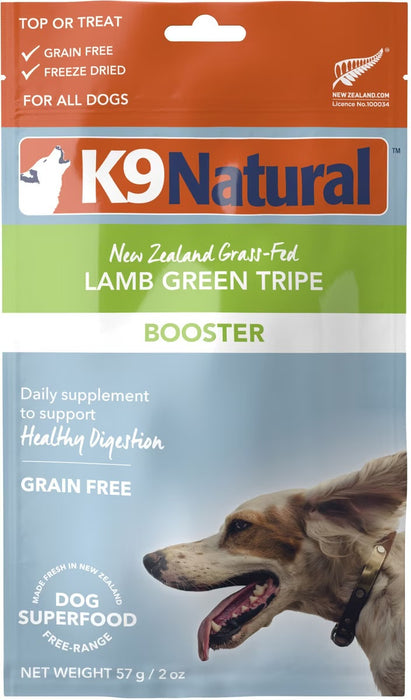 K9 Natural Lamb Green Tripe Freeze-Dried Booster for Dogs 2oz