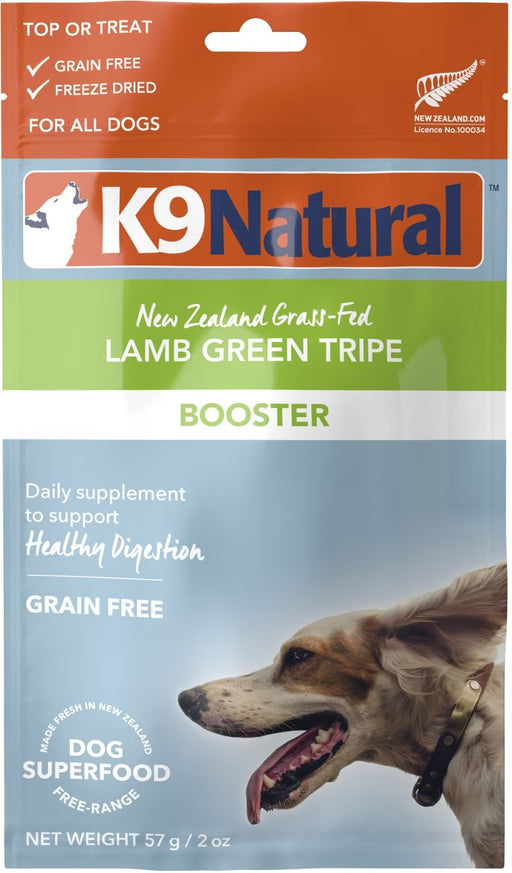 K9 Natural Lamb Green Tripe Freeze-Dried Booster for Dogs 2oz