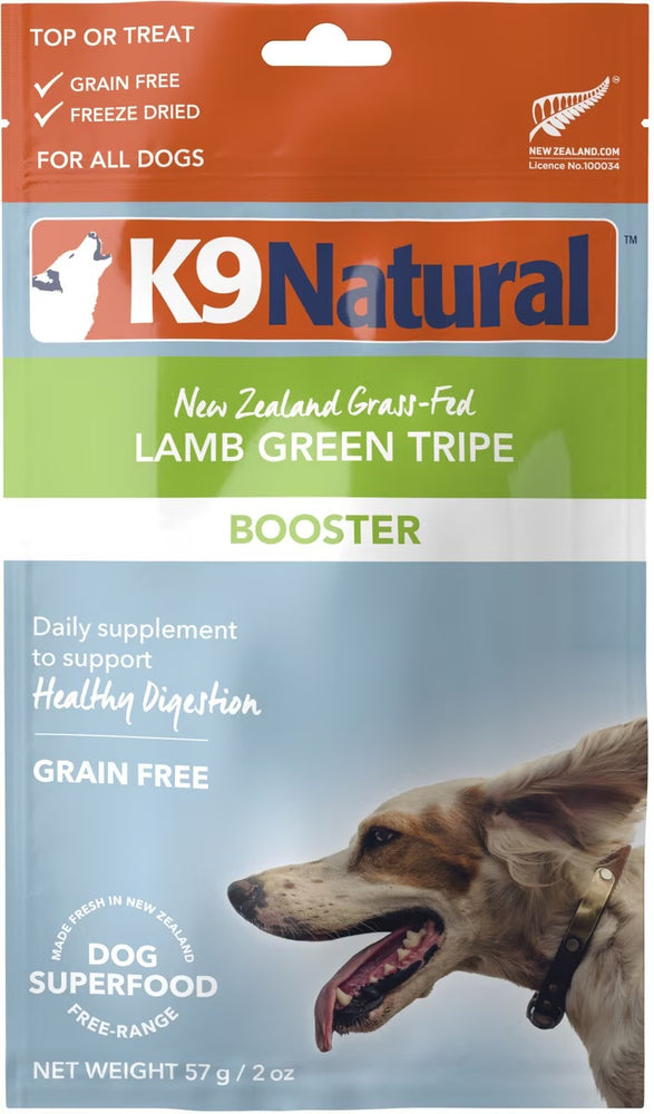 K9 Natural Lamb Green Tripe Freeze-Dried Booster for Dogs 2oz