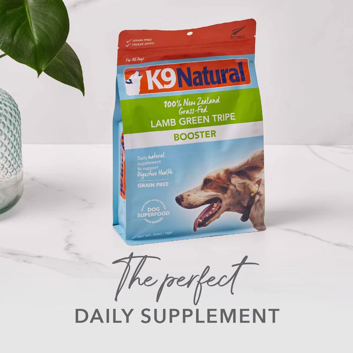 K9 Natural Lamb Green Tripe Freeze-Dried Booster for Dogs 2oz